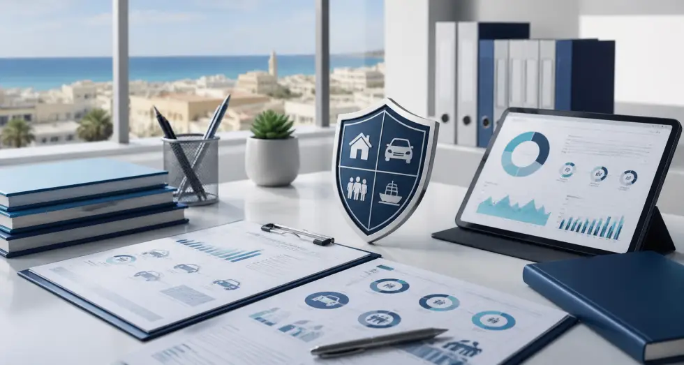 Insurance services documents and advisory dashboard